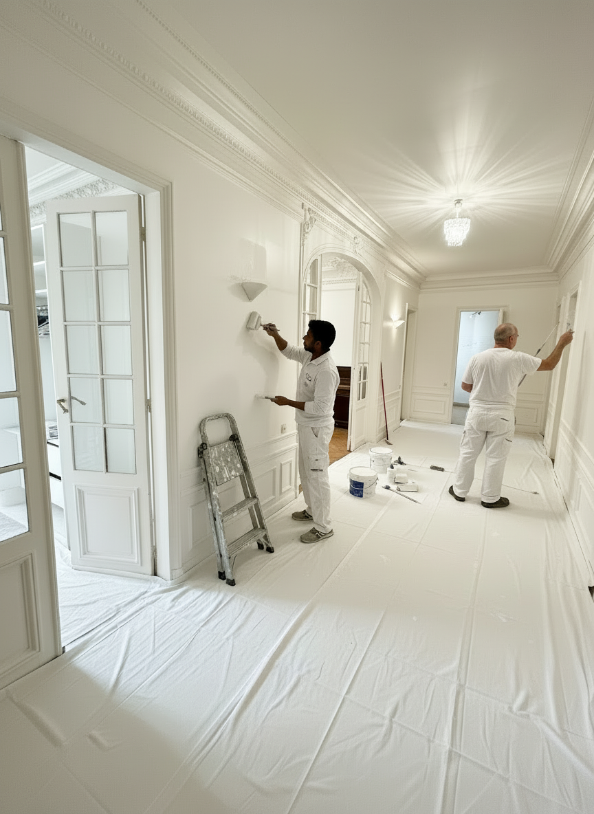 Réalisation peinture intérieure professionnelle